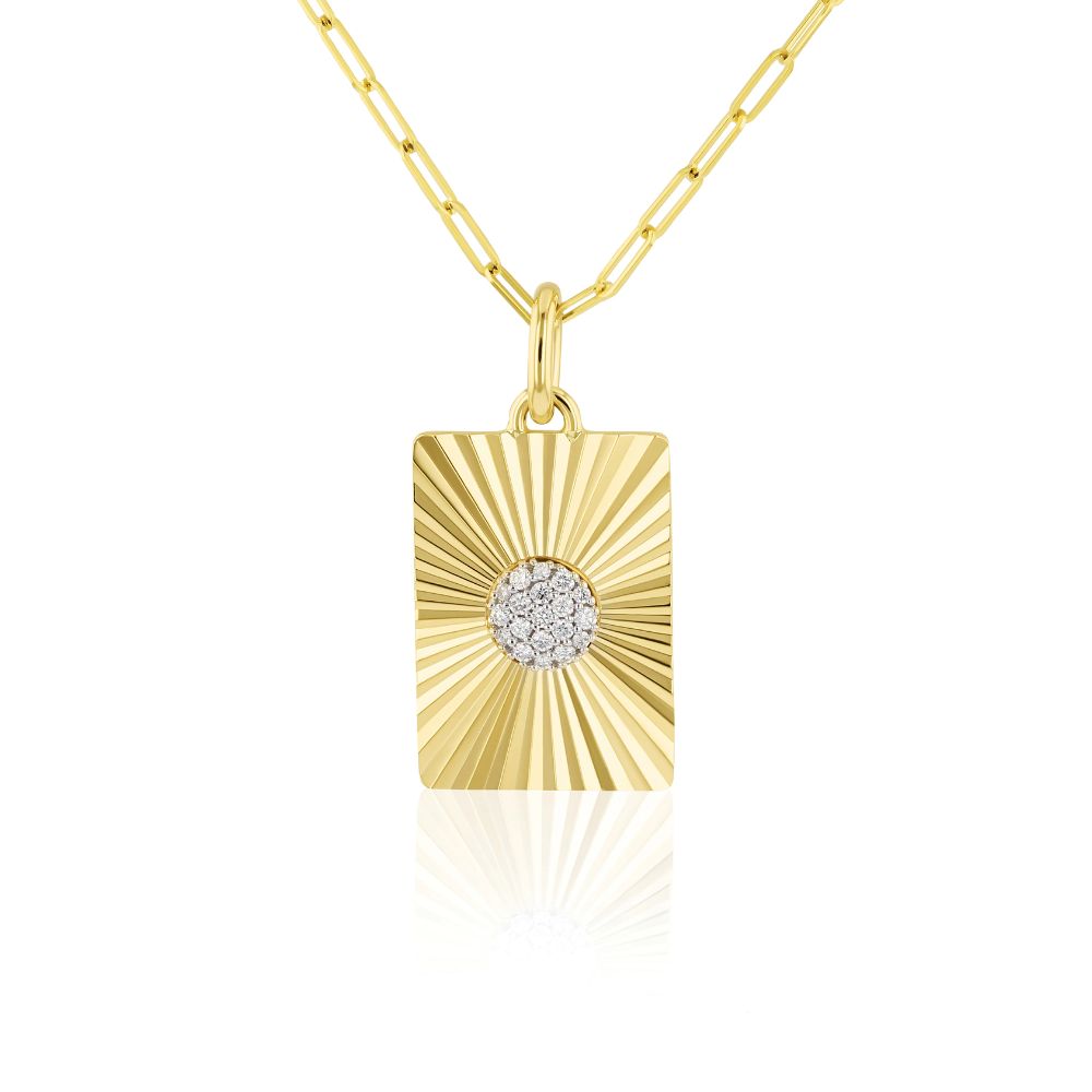 Phillips House 18kt Yellow Gold Medium Aura Diamond Totem Necklace